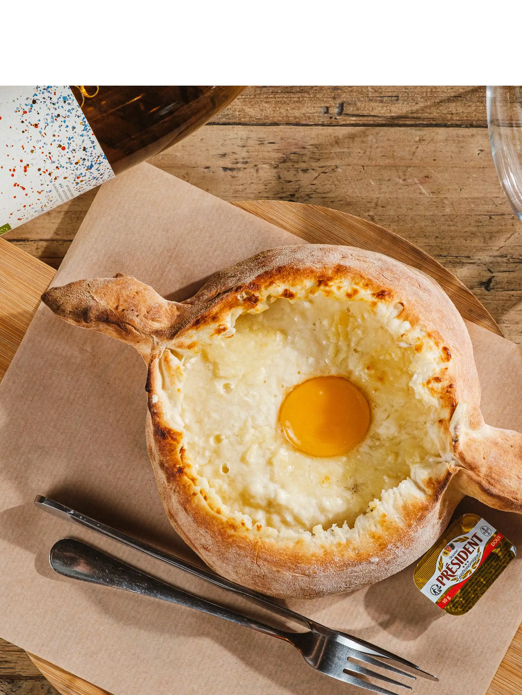 Adjarian Khachapuri & Château Mukhrani Kisi-Riesling