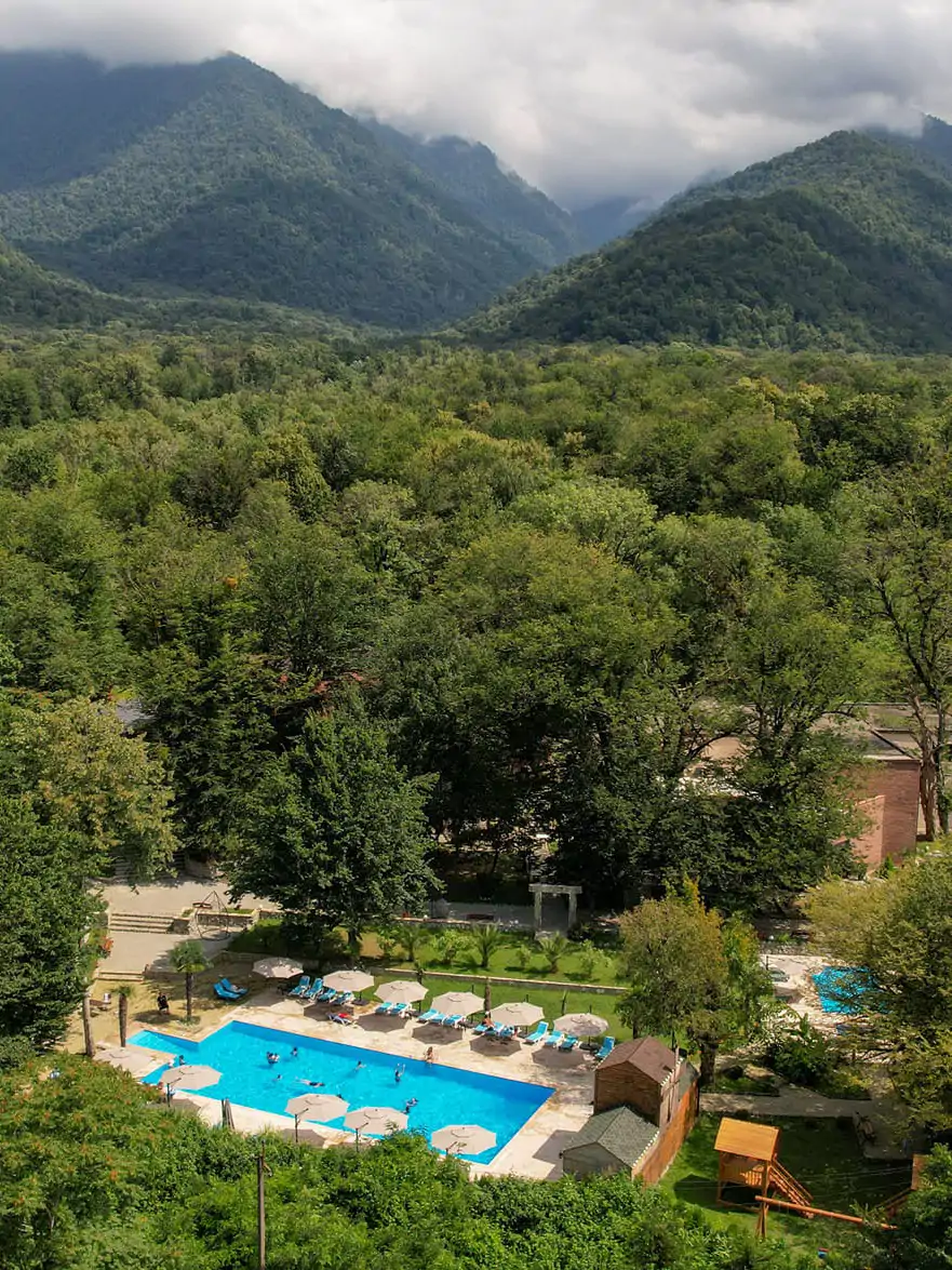 The only hotel in the Lagodekhi Nature Reserve