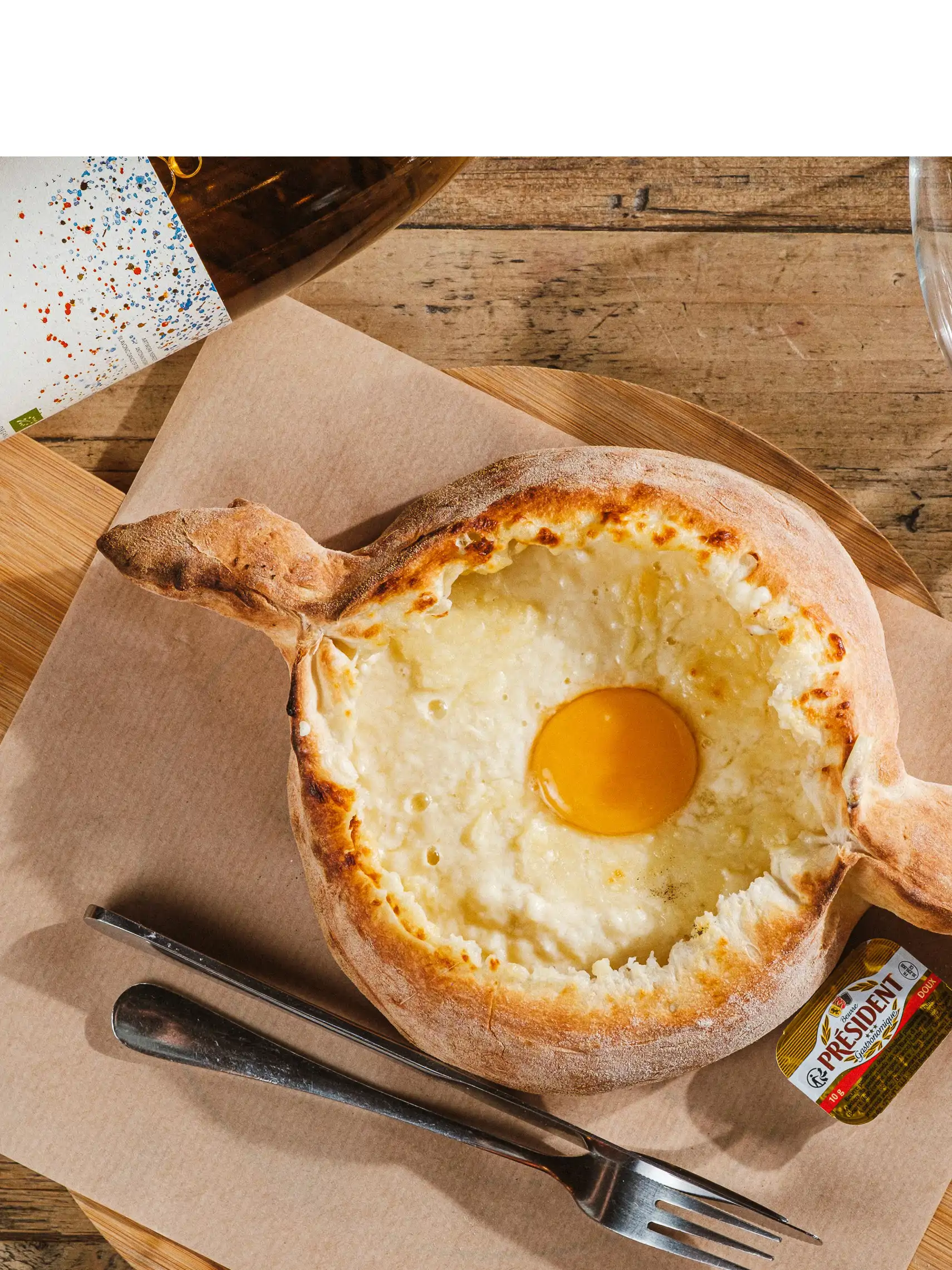 Adjarian Khachapuri & Château Mukhrani Kisi-Riesling